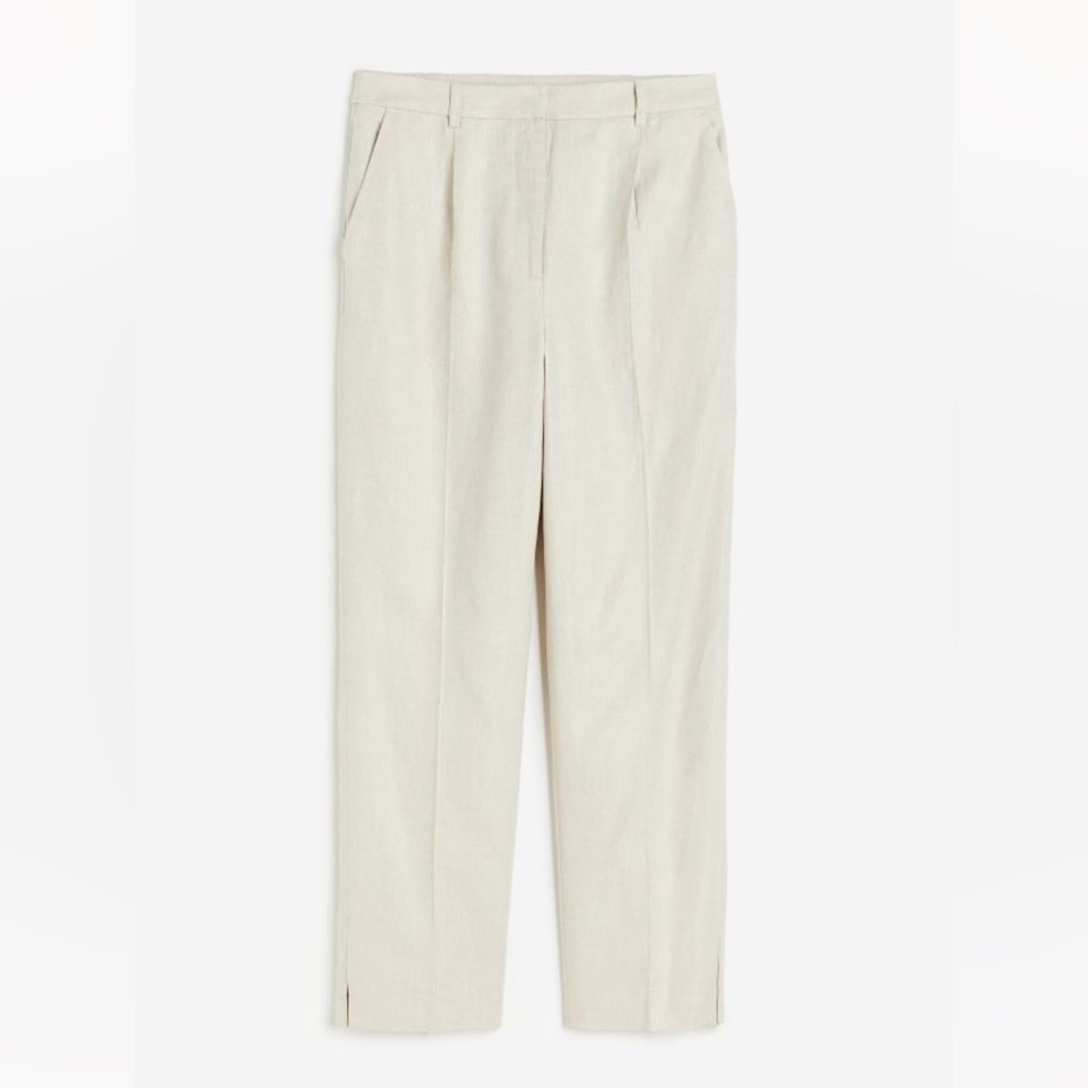 H&M Linen-blend Dress Pants